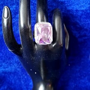 Elegant Silpada Sterling Silver Lavender Fields Cubic Zirconia Ring Sz 8 R2001
